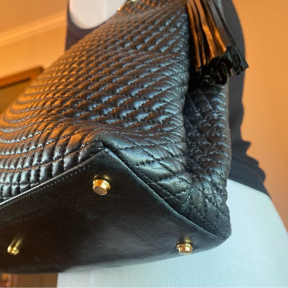 Bally Quilted Matelasse Leather Chain Shoulder Tote - Picture 9 of 13